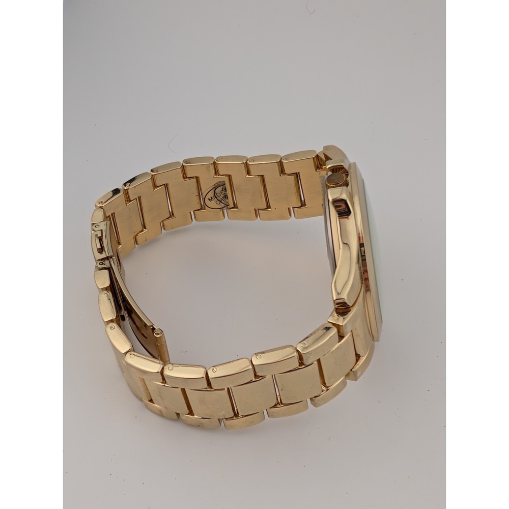 Geneva Polka Dot‎ Watch Women 41mm Case Gold 7.75" Band- New Battery - Picture 4 of 7